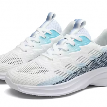 Design Trendy Women's Sneakers Fly Woven Breathable Sport Shoes Oem Custom Running Shoes For Men Women Couple thumbnail-2