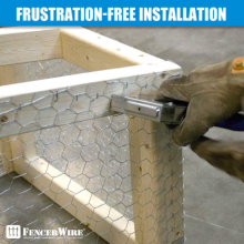 Cerca de alambre de púas galvanizada para gallinas enrollada con tamaño de malla de 2 pulgadas thumbnail-5