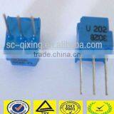 Single Turn Trimmer Potentiometer 3323U With 3 Legs Vertical Mounting Potentiometer