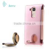 T-sen New Mirror Smart View Clear Flip Phone Case for Huawei Mate 7