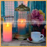 Flickering Multi-colored LED Wax Pillar Candle thumbnail-3