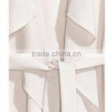 2016 Latest Women Woven Fabric Tie Belt Long Vest HSC9463 thumbnail-3