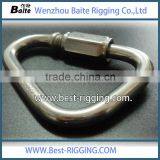 Rigging Hardware Stainless Steel Triangle Zinc Plated Delta Shaped Quick Link For Wire Rope thumbnail-5