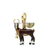 Cute Spotted Deer Charm Keyring Deer Pendant Keychain thumbnail-1