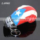RANDOM Colors Wholesale Printing Puerto Rico Flags Souvenirs Leather Custom Mini Boxing Glove Keychain thumbnail-6