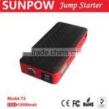 Amazing Jump Starter for 2015 Emergency Auto Batteries, Booster, 12000mAh Smart Jump Starter, Solar Energy Auto Jump Starter T3