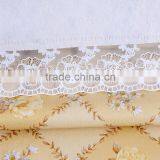Hot Sale PVC Vinyl Lace Tablecloth With Flannel/cotton Backing thumbnail-2