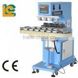 China Hottest 4-Colour Ink Cup Pad Printer LC-SPM4-150/16T Tampo Printing Machine for Ball and Case thumbnail-3