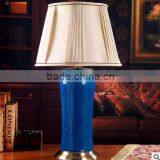 Noble Factory Supplied Blue Antique Table Lamp for Weddings With Shadow thumbnail-1