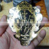 Custom Labels Wine Roll Rubber Metal Clothing Label Sticker Printed Die Cut Heat Transfer Stickers Hologram Labels-- DH 1171 thumbnail-3