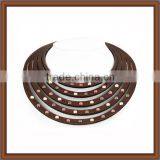 Popular Style Cowhide Leather Choker Necklace thumbnail-1