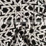 Shaoxing Zequn polyester spandex knit screen print fabric,FDY printed jersey fabric for T-shirt and sweat shirt
