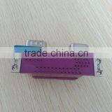 Dual Port D-SUB 25p Female to 9p Male to 15p Female Right Angle Connector thumbnail-3