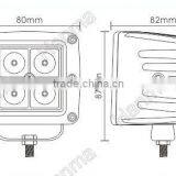 LED Drivng Light, 1200lm Waterproof LED Driving Light for ATV, off Road Car, 4WD, SUV, CE, RoHs, IP67, Emark Aproval thumbnail-3