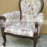 hotel chair,hotel One seat Sofa,antique solid wood hand carved sofa chair