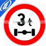 Reflective Adhesive Weight Limit Road Sign
