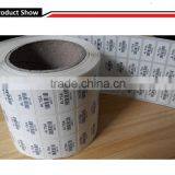 Customized Ultra Destrucitlbe Vinyl Label With Barcode