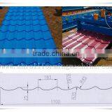 1100 Step Profile Steel Roofing Roll Forming Machine thumbnail-3