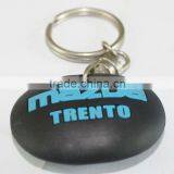 Nice Shape Custom Design Eco-friendly Silicon Car Brand Keychain for Mazda