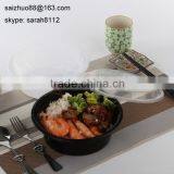 Transparent Round 100% Food Grade Microwave Oven Safe Plastic Container Frozen Food Box Packaging