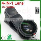 Mobile Phone Camera Lens 4 in 1 Fish Eye Lens, Macro,wide Angle,CPL