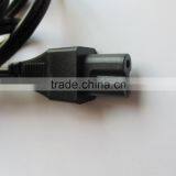 6-Feet 18AWG Figure 8 Shape AC Power Cable Without Polarized C-7/1-15P, Black thumbnail-5