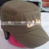 military hat with ear