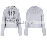 2015 Autumn new push-off nice fashion short alphabet printing ladies sweatshirt