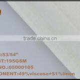 Yarn Dyed Viscose Linen Blended Weave Fabric for Garment and Home Textile thumbnail-2