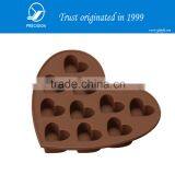 Heart shape silicone chocolate mold