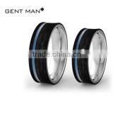 2016 Fashion Carbon Fiber Ring Stainless Steel Ring Design for Women Models for Women's Rings thumbnail-2