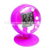 lcd desk clock with alarm, snooze/calendar;indoor weather station