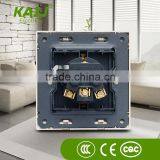 European Standard Luxury Style Gold pc Panel 2 Pole Pin Socket Outlet and Plug thumbnail-2