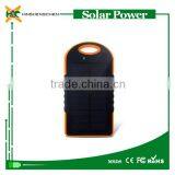 Waterproof 8000mAh Solar Power Bank With Charging Cable Portable Dual USB External Battery Backup Powers High Quality HOT 2016