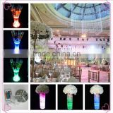 Customized led vase light base 4 inch RGB 9 PCS SMD LED bottle glorifier led lighting