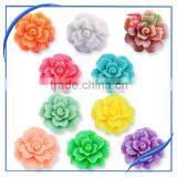 45mm Resin Rose Flower Round Flatback Cabochon Craft Embellishment thumbnail-5