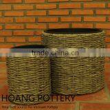 Wholesale Wicker Flower Planters / Pot thumbnail-2
