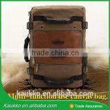 2016 Canvas Leather Vintage Duffel Travelling Bags Men Backpack Bag thumbnail-1