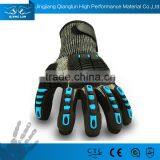 Qianglun Serise Mechanic Type Work Gloves TPR Knuckles