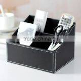 Wholesale Business Office Stationery, Black Luxury Leather Storage Boxes, Household Red Storage Box thumbnail-3