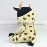 Stuffed White Dairy Cow&Educational Toys&round Mini Plush Cow thumbnail-3