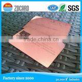 Customized Rose Gold Background Metal Club Mebership Card thumbnail-2