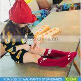 100% Organic Cotton Tight Funny Knee High Socks Kids Christmas Socks thumbnail-2