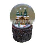 Custom Resin Candy House Musical Christmas Snow Globe thumbnail-1