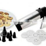 Stainless Steel Biscuit Decorating Cookie Press Maker thumbnail-3