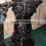 NATURAL BLACK ZEBRA MARBLE PEDESTALS thumbnail-6