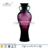 Wholesale Tall Round Colorful Modern Art Silver Glass Container Vase for Flower thumbnail-1