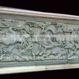 Hand Carved Marble Dragon Relief thumbnail-1