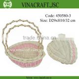 Rattan flower basket cheap