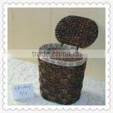 Wholesale Willow Basket With Plastic Linner and Leather Handles thumbnail-2